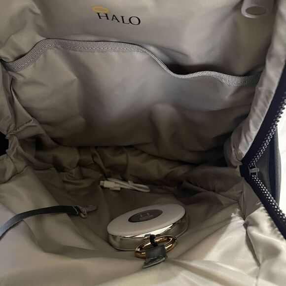 HALO RFID Backpack w/ Two Phone Chargers & Flashlight black backpack A389869 EWI main image 5